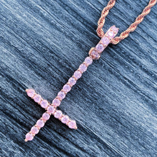 Load image into Gallery viewer, Rose &#39;Cross&#39; Necklace
