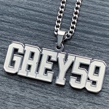 Load image into Gallery viewer, Etched &#39;Grey59&#39; Necklace
