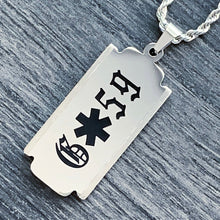 Load image into Gallery viewer, Black &#39;G59 Razor&#39; Necklace
