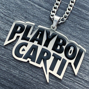 Black 'Playboi Carti' Necklace