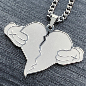 Etched 'Heartbreak' Necklace