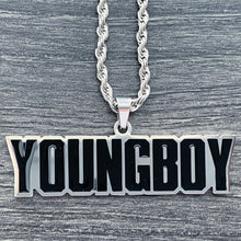 Load image into Gallery viewer, Black &#39;YOUNGBOY&#39; Necklace

