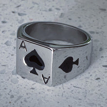 Load image into Gallery viewer, &#39;Ace of Spades&#39; Ring
