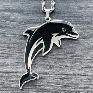 Black 'Dolphin' Necklace