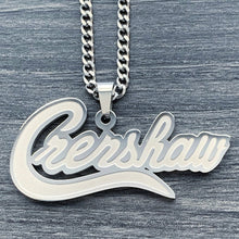 Load image into Gallery viewer, Etched &#39;Crenshaw&#39; Necklace
