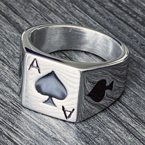 'Ace of Spades' Ring