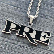 Load image into Gallery viewer, Black &#39;P.R.E.&#39; Necklace
