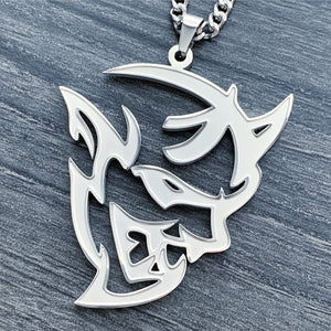 Etched 'Demon' Necklace