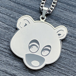 Etched 'Bear' Necklace