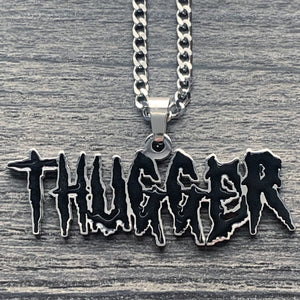 Black 'THUGGER' Necklace