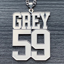 Load image into Gallery viewer, Etched &#39;GREY59&#39; Necklace
