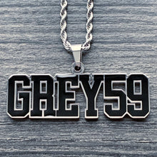 Load image into Gallery viewer, Black 'Grey59' Necklace
