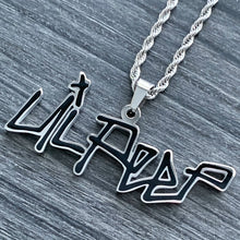 Load image into Gallery viewer, Black &#39;Lil Peep&#39; Necklace
