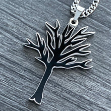 Load image into Gallery viewer, Black &#39;Tree of Life&#39; Necklace
