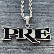 Load image into Gallery viewer, Black &#39;P.R.E.&#39; Necklace
