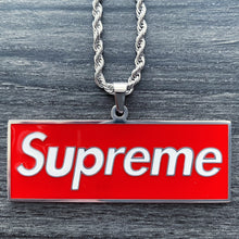 Load image into Gallery viewer, Red Box &#39;SUPREME&#39; Necklace
