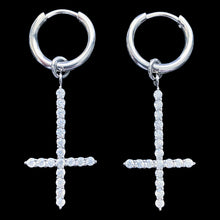 Load image into Gallery viewer, White &#39;Cross&#39; Earring
