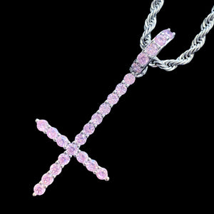 Pink 'Cross' Necklace