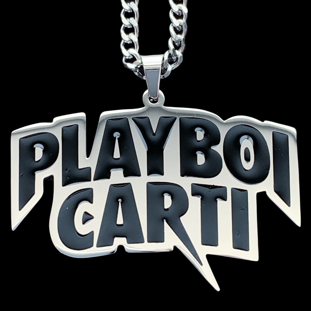 Black 'Playboi Carti' Necklace