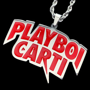 Red 'Playboi Carti' Necklace