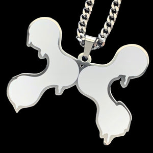 White 'DXXM Life' Necklace