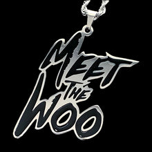 Load image into Gallery viewer, Black &#39;Meet the Woo&#39; Necklace
