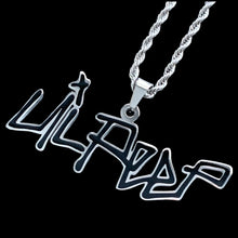Load image into Gallery viewer, Black &#39;Lil Peep&#39; Necklace
