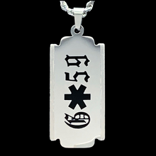 Load image into Gallery viewer, Black &#39;G59 Razor&#39; Necklace
