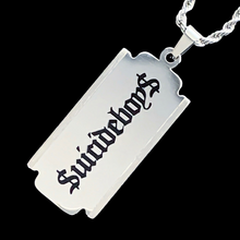 Load image into Gallery viewer, Black &#39;G59 Razor&#39; Necklace
