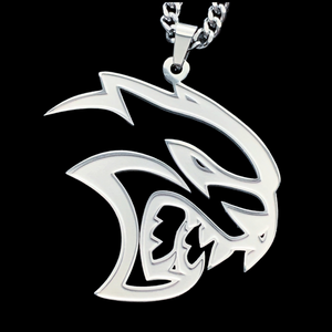 Etched 'Hellcat' Necklace