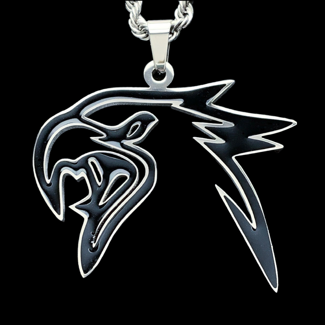 Black 'Trackhawk' Necklace