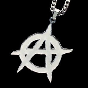 Etched 'Anarchy' Necklace