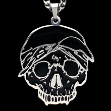 Load image into Gallery viewer, Black &#39;G59 Skull&#39; Necklace
