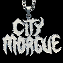 Load image into Gallery viewer, Etched &#39;CITY MORGUE&#39; Necklace
