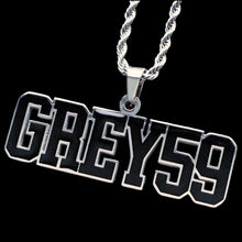 Load image into Gallery viewer, Black 'Grey59' Necklace
