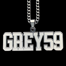 Load image into Gallery viewer, Etched &#39;Grey59&#39; Necklace

