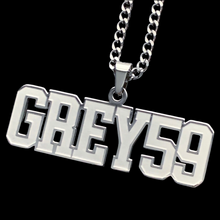 Load image into Gallery viewer, Etched &#39;Grey59&#39; Necklace
