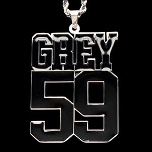 Black 'GREY59' Necklace