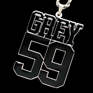 Black 'GREY59' Necklace