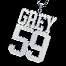 Load image into Gallery viewer, Etched &#39;GREY59&#39; Necklace
