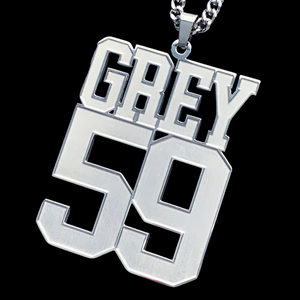Etched 'GREY59' Necklace