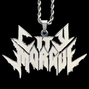 Etched 'City Morgue' Necklace