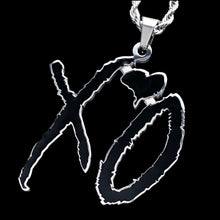 Load image into Gallery viewer, Black &#39;XO&#39; Necklace
