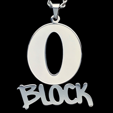 Load image into Gallery viewer, Etched &#39;O Block&#39; Necklace
