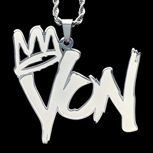 Etched 'King Von' Necklace